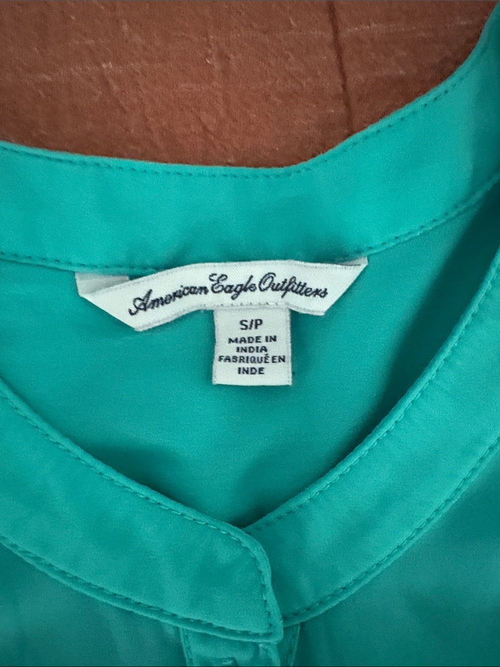 American Eagle Outfitters Teal Sleeveless Button-Front Camisole - Picture 2 of 4